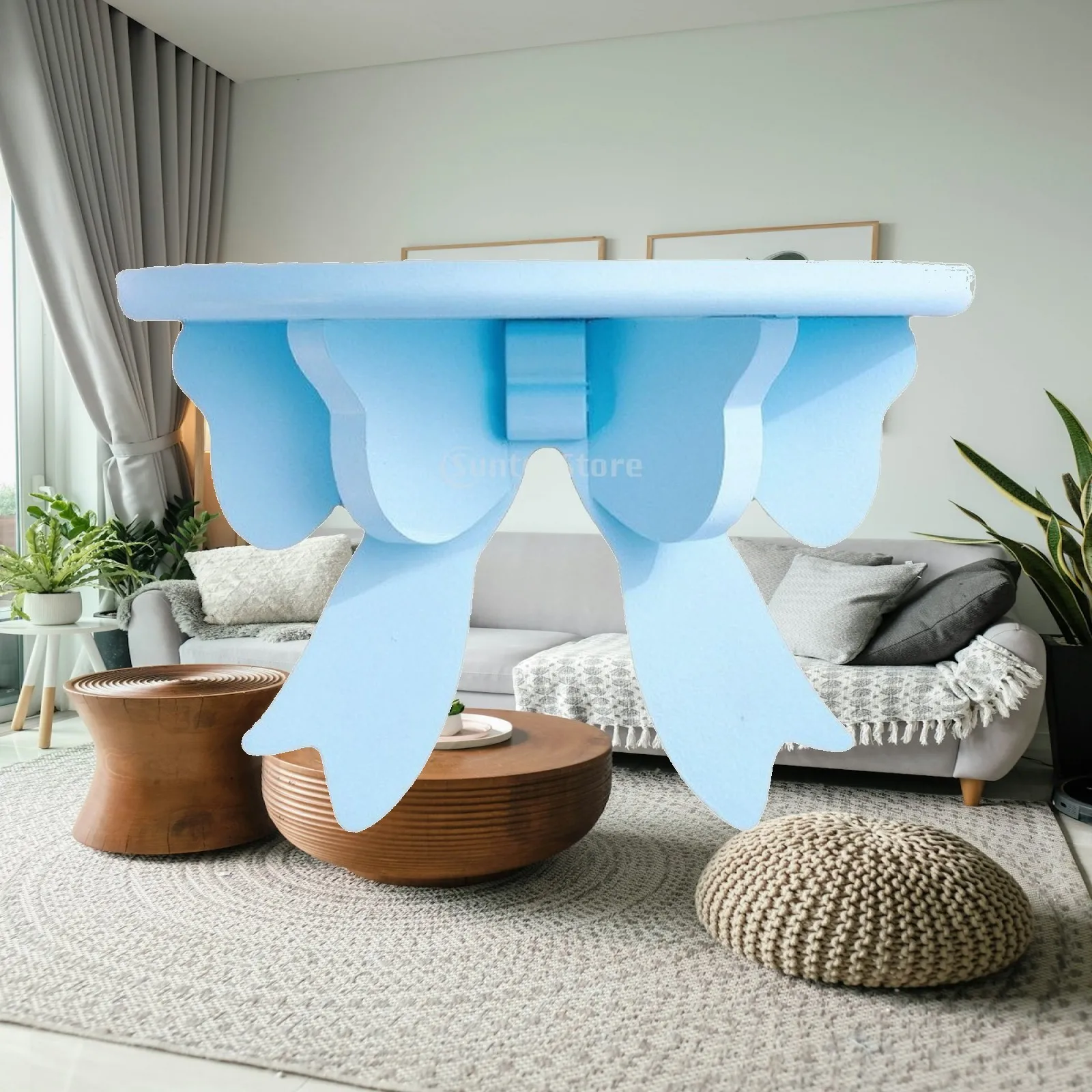 Solid-Wood Bowknot Wall Shelf | Space-Saving Low-Profile Design, Wooden Shelf with Bow Elements, for Child's Room