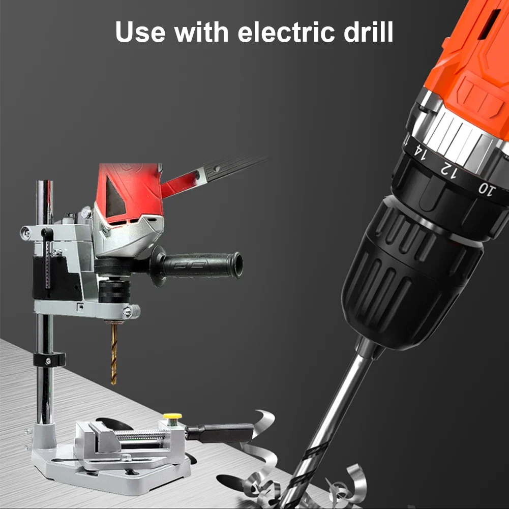 Electric Drill Stand Table Top Drill Fixed Frame Single-Head Aluminum Alloy Electric Drill Base Frame Holder Grinder Accessories