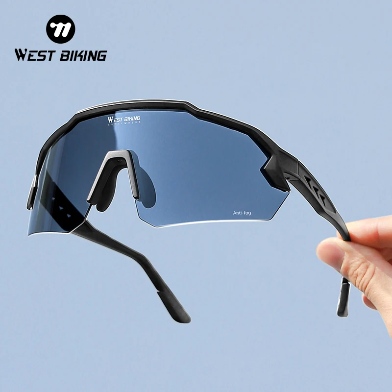 

WEST BIKING Anti-Fog Bicycle Glasses Photochromic Sunglasses Men Women MTB Bike Goggles Cycling Driving UV400 Sports Eyewear