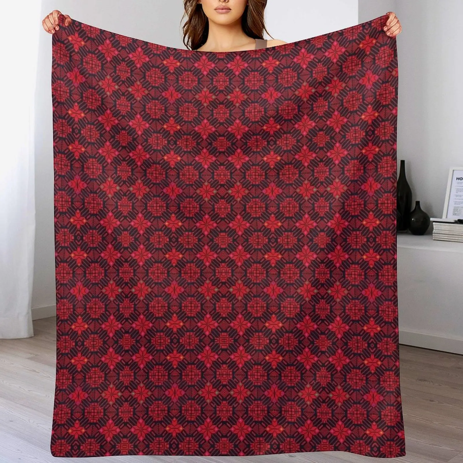 

Red Stars and Stripes Throw Blanket Soft Luxury Throw For Baby Furrys Blankets
