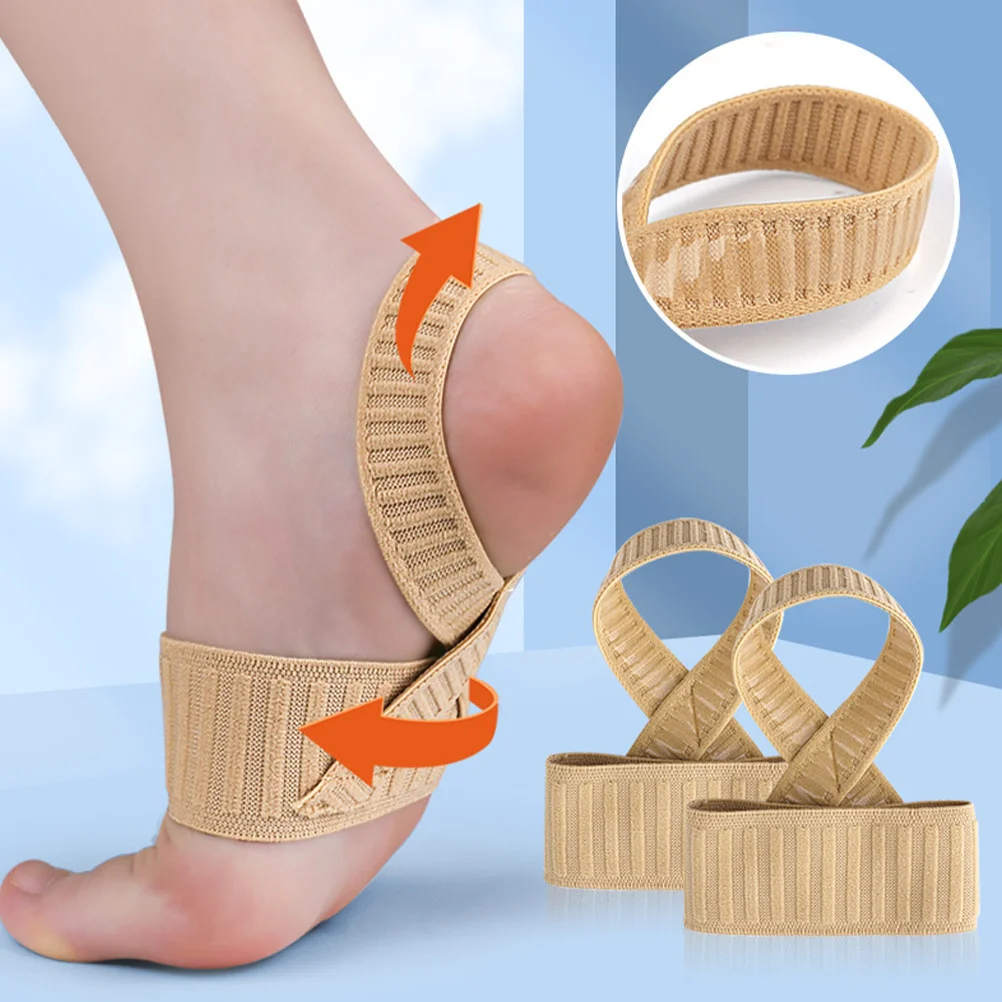 

1 Pair Ankle Support Braces Elastic Foot Wrap For Women Flat Feet Pain Relief Sport Injury Recovery Walking Sleeve Foot Brace