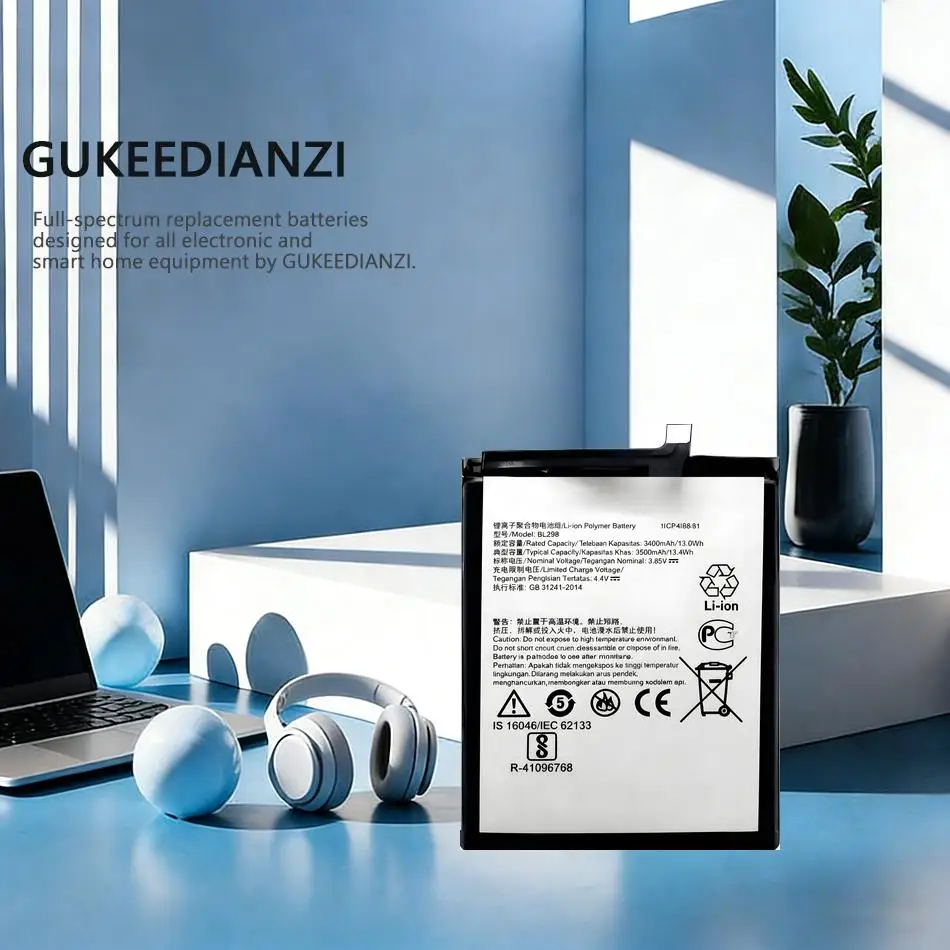 

Аккумулятор для мобильного телефона Lenovo S5 Pro 3500 мАч, стабильная высокая производительность, BL298