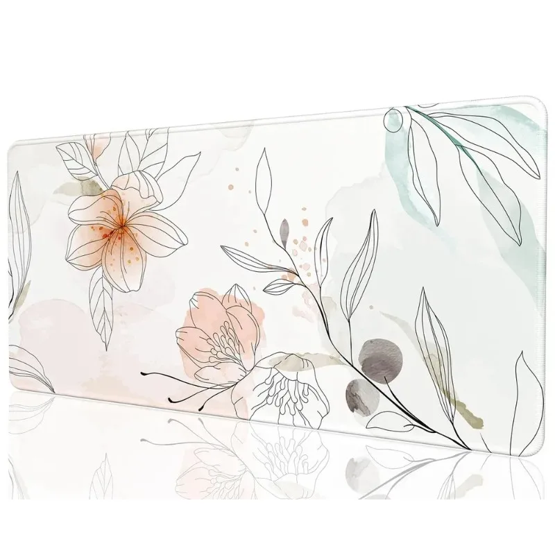 

Коврики для мыши игрового компьютера с цветочным узором, настольные аксессуары, нескользящие противоскользящие настольные коврики для геймера, игровой коврик для мыши