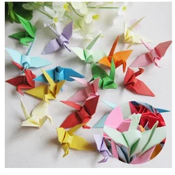 100pcs Paper Crafts Diy Handmade Origami Cranes for Girlfriend Birthday Creative Gift