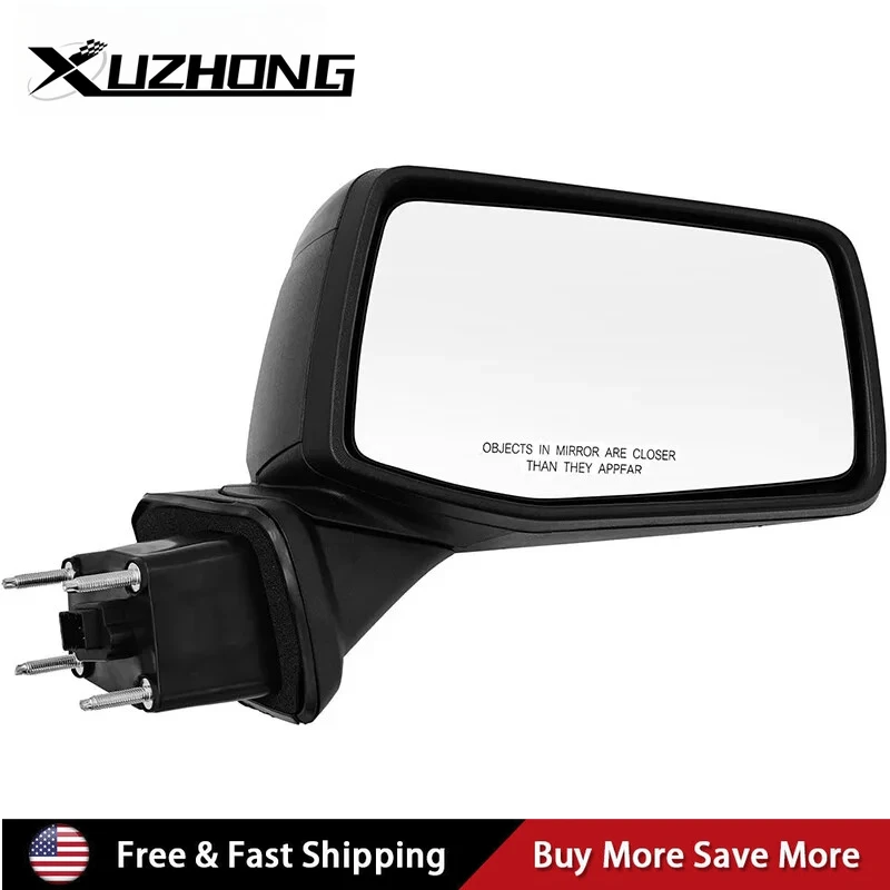 

Правое текстурированное зеркало заднего вида с подогревом и стороны пассажира для Chevrolet 2019-2021 Silverado 1500 WT, расширенная кабина, пикап, черный