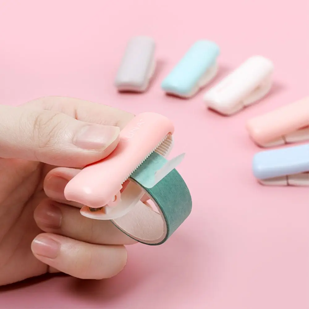 

Random Mini DIY Crafts Candy Color Plastic Tape Cutting Tools Masking Tape Cutter Scrapbooking Tools Tape Organzier