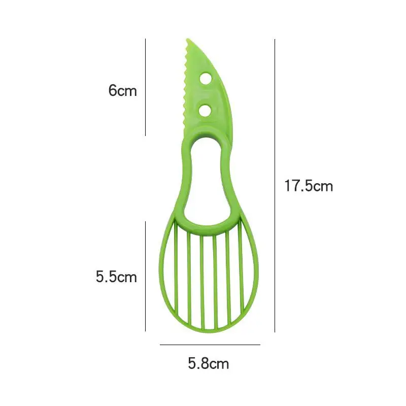 【D】3-in-1 Avocado Slicer Heavy Duty Durable Fruit Corer Peeler Cutter Pulp Separator for Long Term Kitchen Use