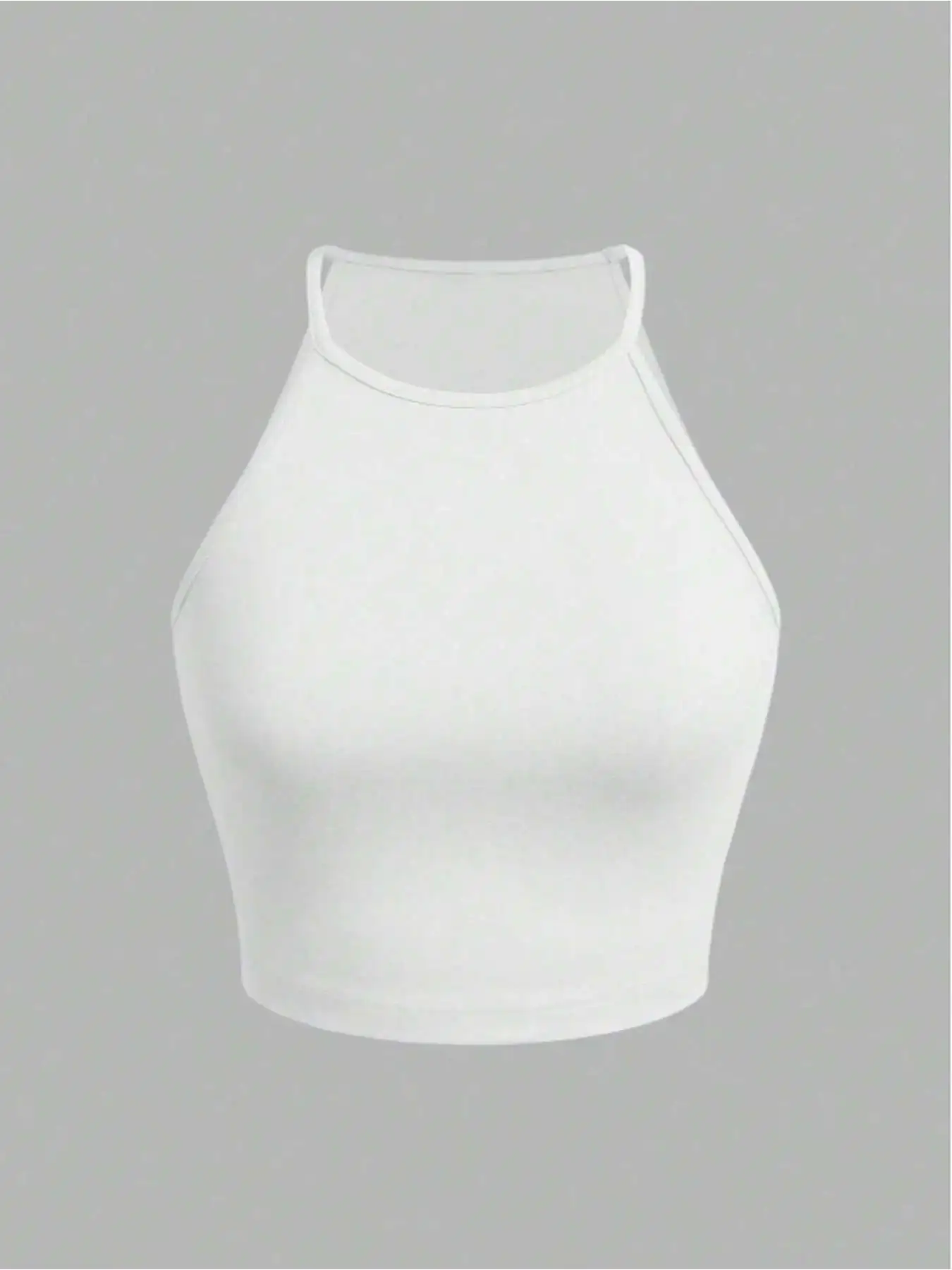 5PC Women's Suit Casual and Comfortable Round Neck Suspender Sleeveless Solid Color Vest Top 5-Piece Set
