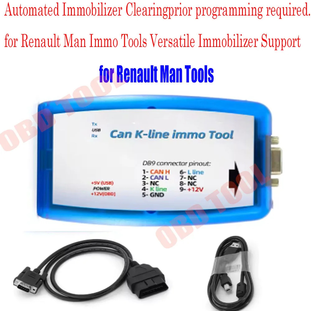 for Renault Man Immo Tools V4.10 for Renaultman ECU Tool C-an K-line  V4.06 4.10 for Renault C-AN K-line Immo