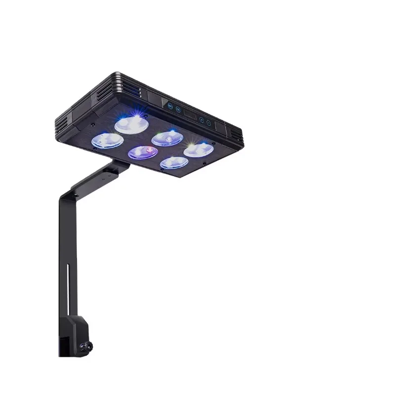 High-quality bulbs with six-way dimming and built-in timer mode aluminum stand for saltwater aquarium lights