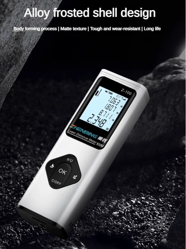 Imagem -06 - Nível Digital Inteligente Medidor de Distância a Laser Gama Portátil Usb Carregamento Rangefinder Mini Handheld Distância Medidor de Medição 40m