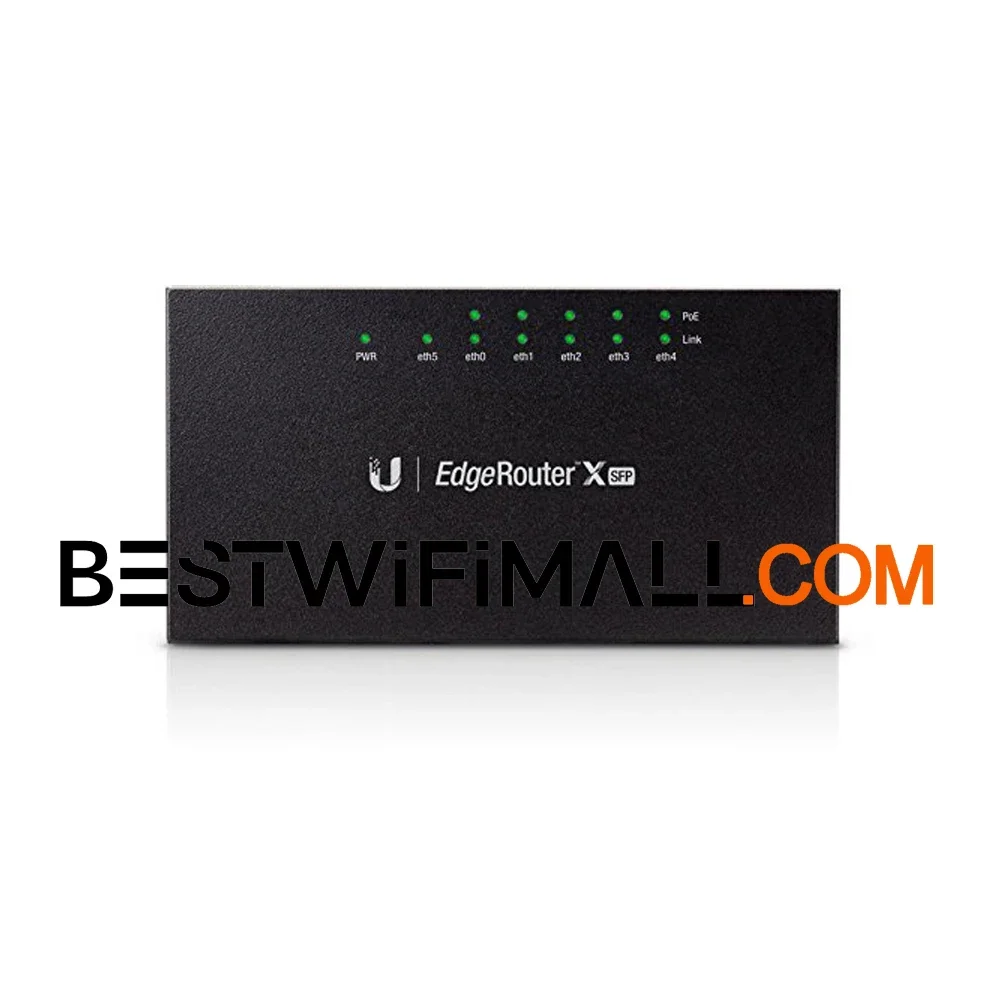 UBIQUITI ER-X-SFP Router EdgeRouter X Advanced 5xGigabit Ethernet, 1xGigabie SPF Port Routers 256MB Storage