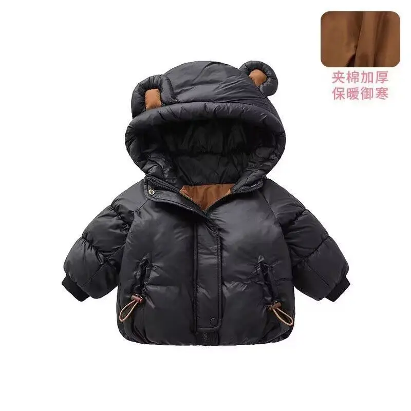 Ragazze addensare giacche bambini caldo carino capispalla Casual ragazzi cappotto con cappuccio 2023 nuovi bambini inverno autunno cotone