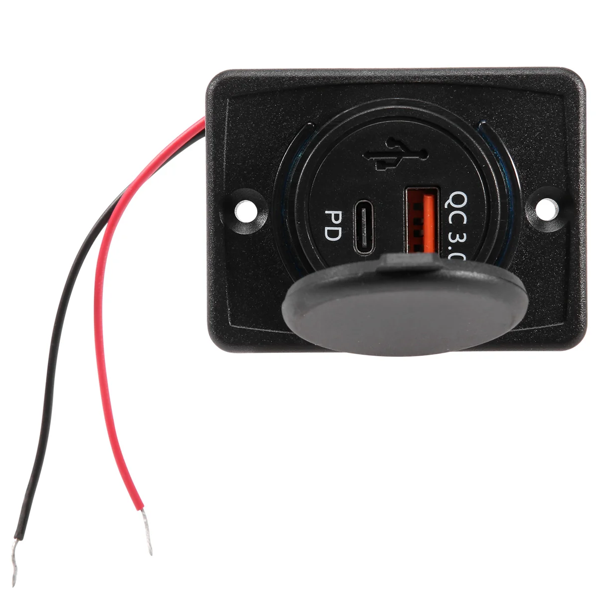 Autolader Socket 18W En Qc 3.0 Usb Snellaad Stopcontact Snel Opladen 3.0 Qc 3.0 Voor Auto Boot Marine Rv Mobiel