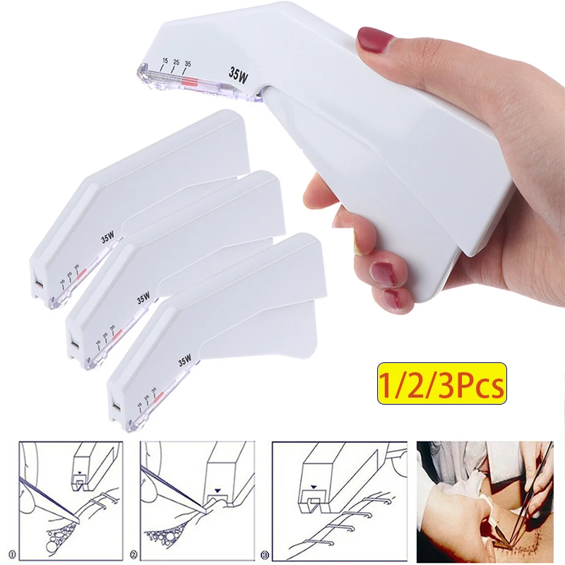 

Медицинский одноразовый аппарат для наложения кожных скоб, тренажер для студентов-хирургов, 35W, тип хирургический клипсер, степлер для кожи, удалитель игл