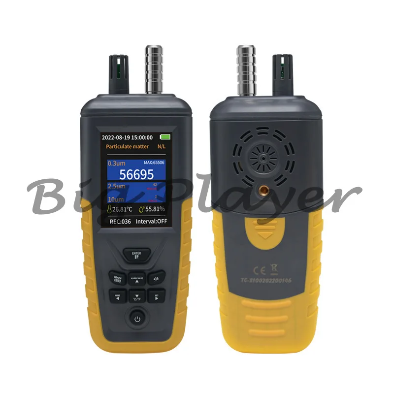 

Dust Particle Counter PM2.5 Temperature and Humidity Portable Multi-function Gas Detector