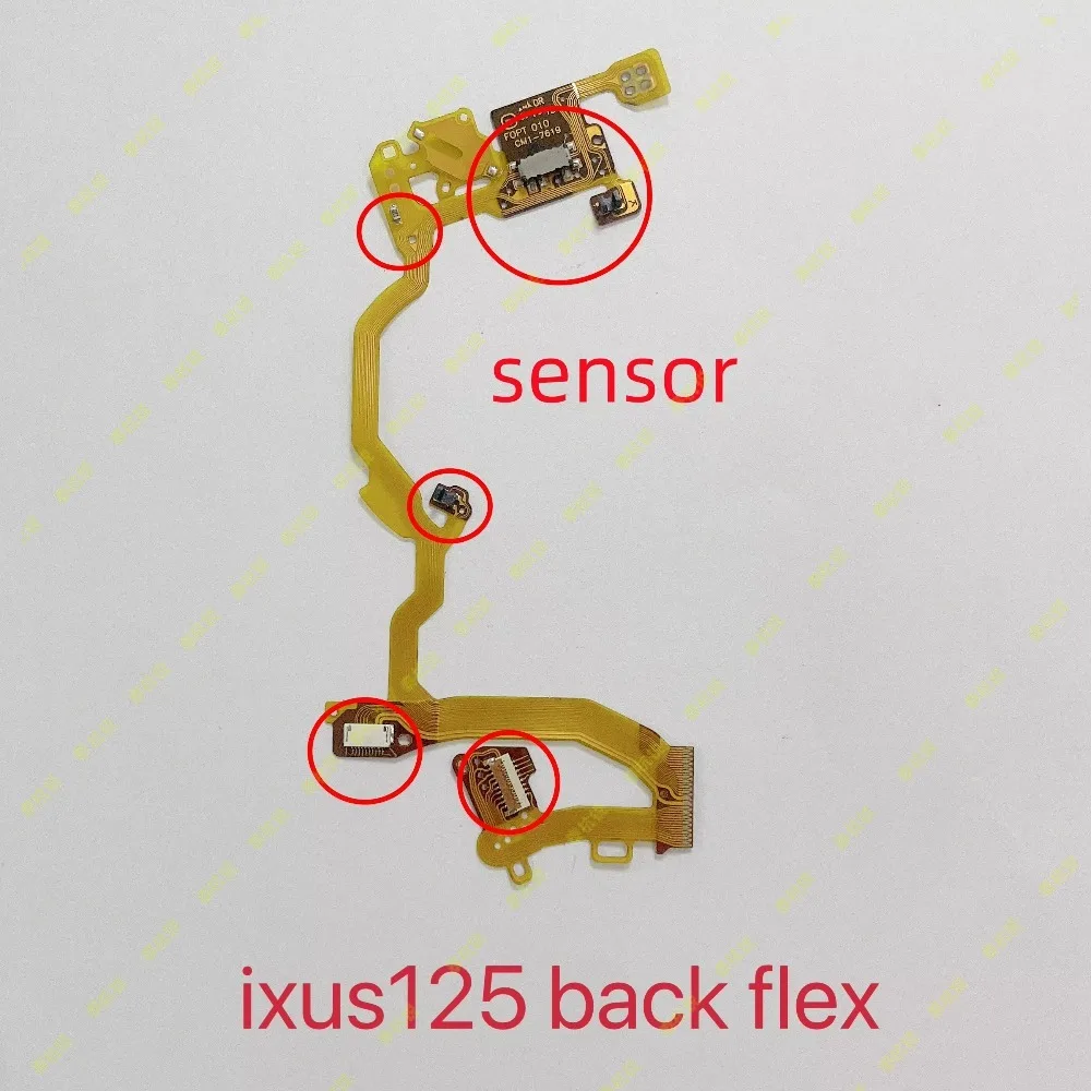 New IXUS125 Lens Back Flex Cable With Sensor For Canon IXUS125 Rear Base Cable Strip With Components