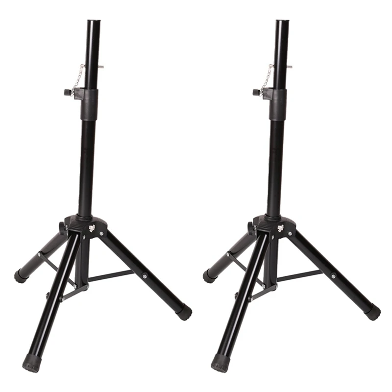 Hot 2X Speaker Stand Tripod Stand Audio Tripod KTV Outdoor Shelf Metal Floor Stand