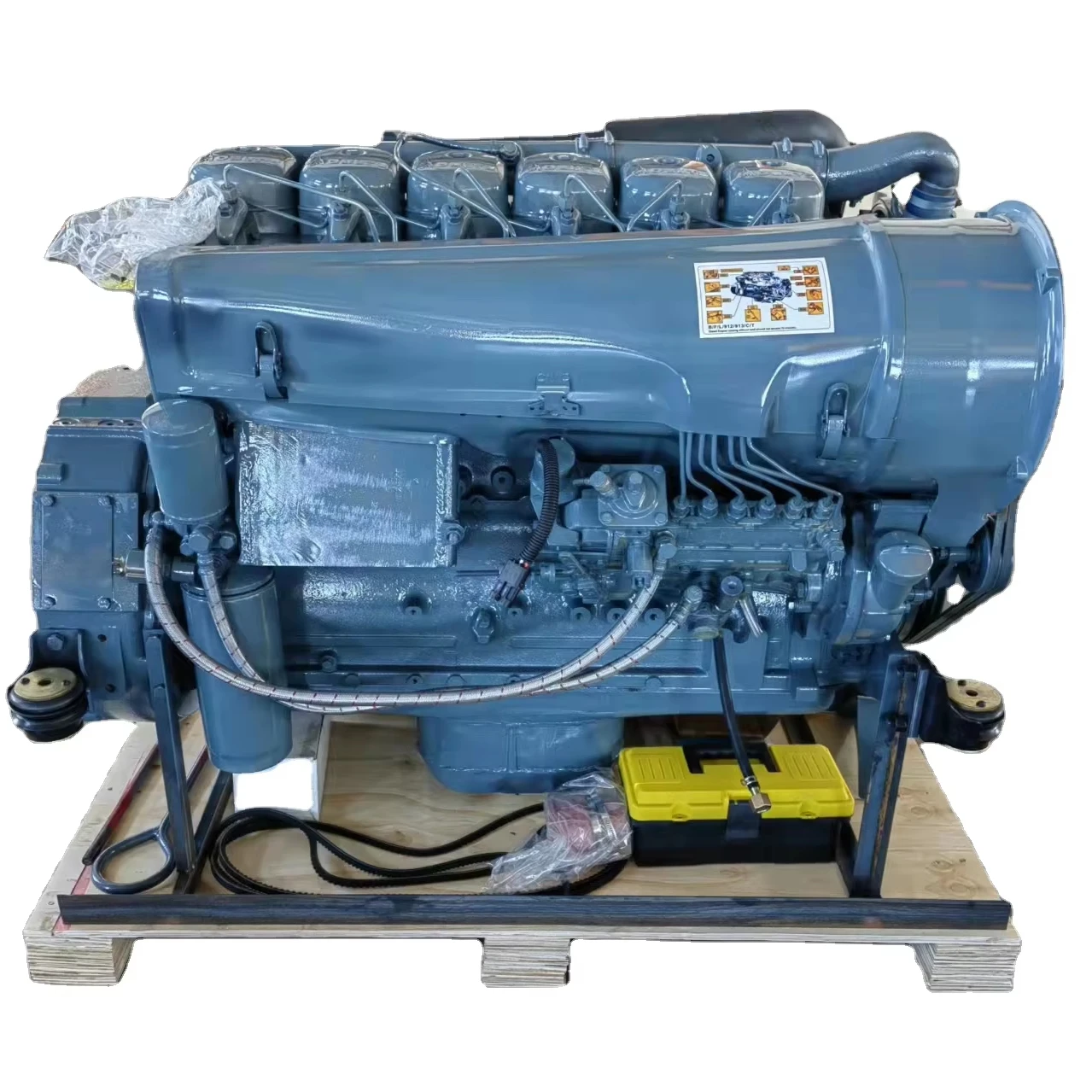 Factory Direct Sale New 88kw 6-Cylinder Air-Cooled Diesel Engine Core Components Motor & Pump For BF6L913 Deutz Machinery