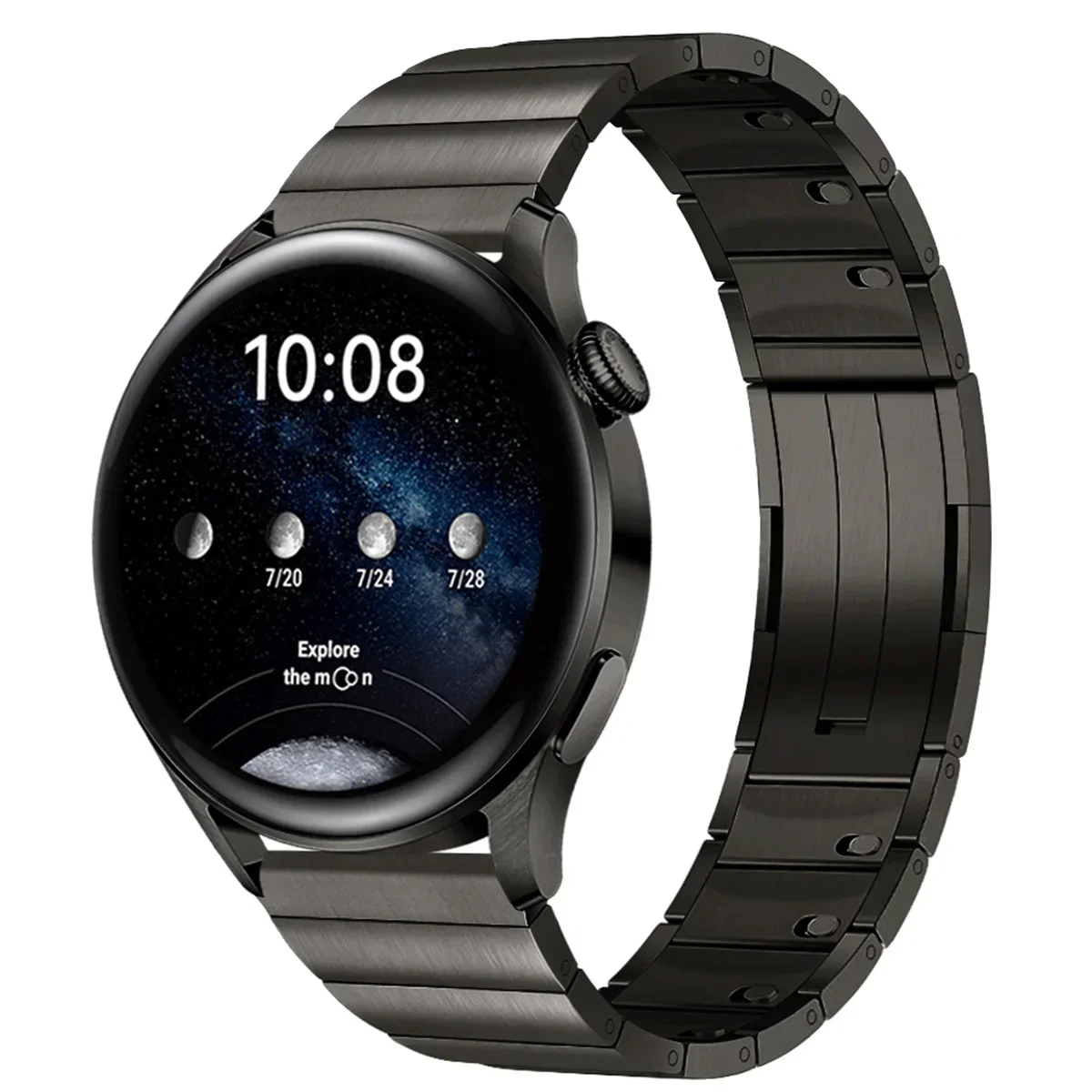 Geekthink 22 mm Luxus-Edelstahlarmband für Huawei Watch 6 GT6 5 Pro GT4 GT3 GT2 Pro/GT2 46 mm Metallarmband für Huawei Watch 3/4 Pro 3