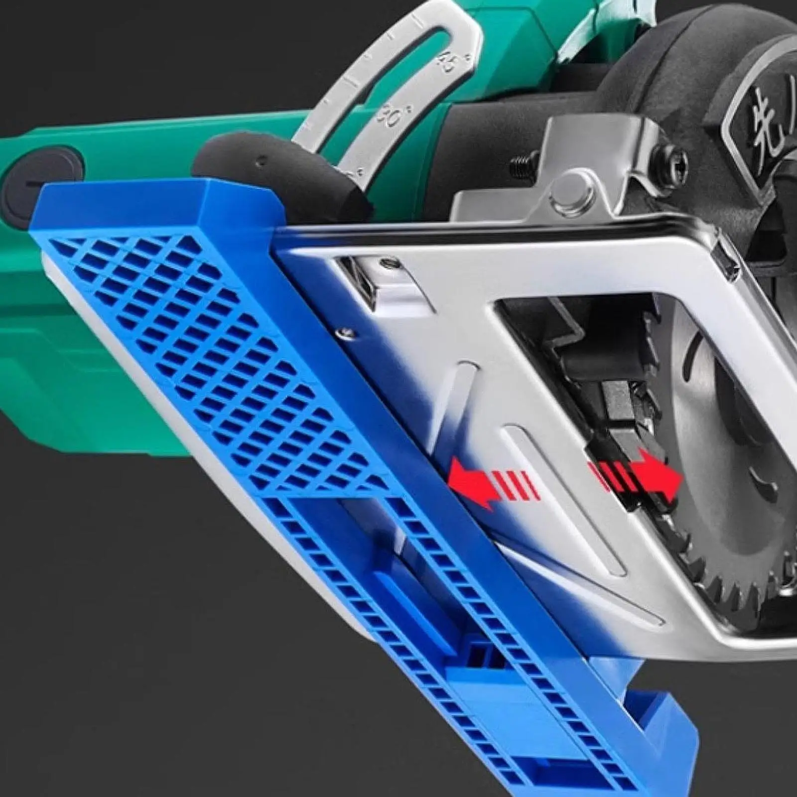 

Adjustable cutting machine base guidance, circular saw mill positioning clamp