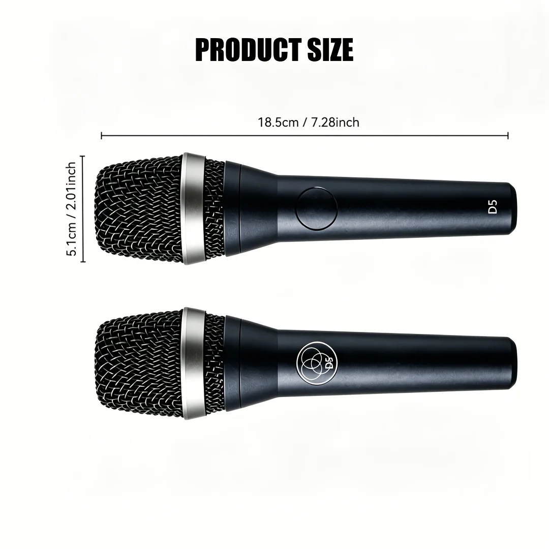 LD-5 Handheld Wired Dynamic Vocal Microphone Supercardioid High Quality Sound Mic For Recording Performance Singing Karaoke