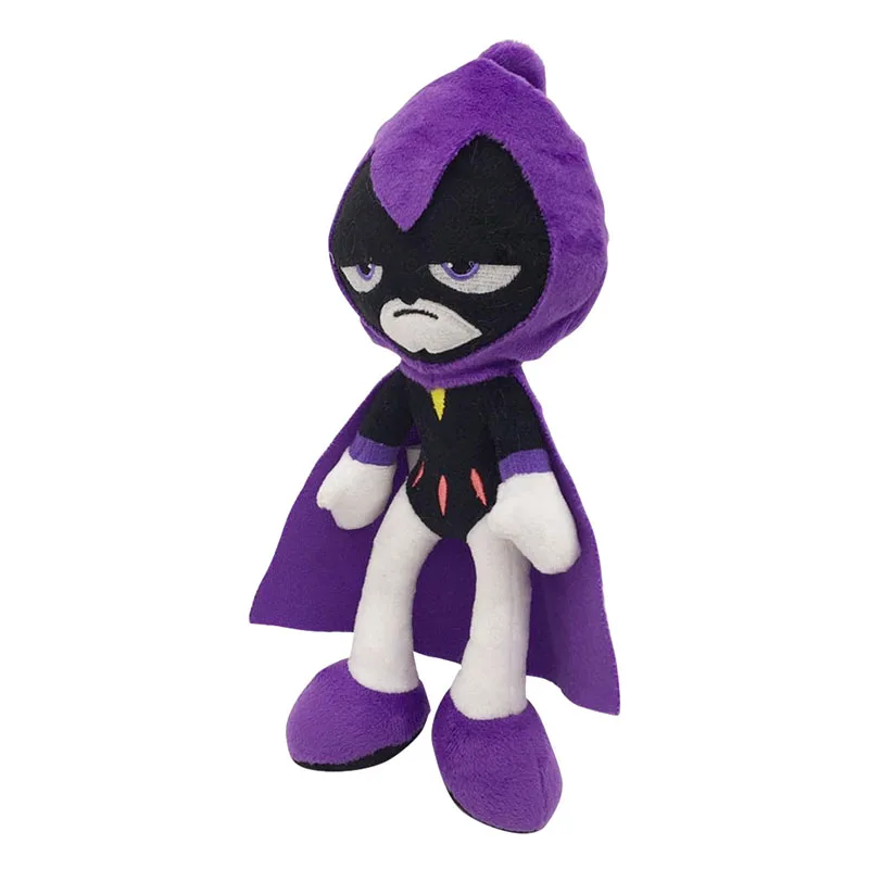 Mainan boneka kartun Robin Anime Teen Titans Go boneka mewah Raven Beast Boy Peluche Juguetes untuk hadiah ulang tahun anak-anak