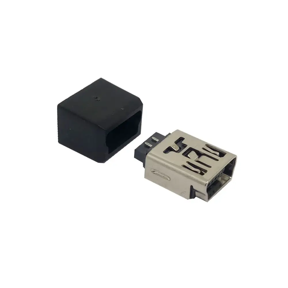 Mini USB Socket DIP Mini USB Jack 2.0 5PIN Socket With Plastic Cover For Types Of DIY Soldering