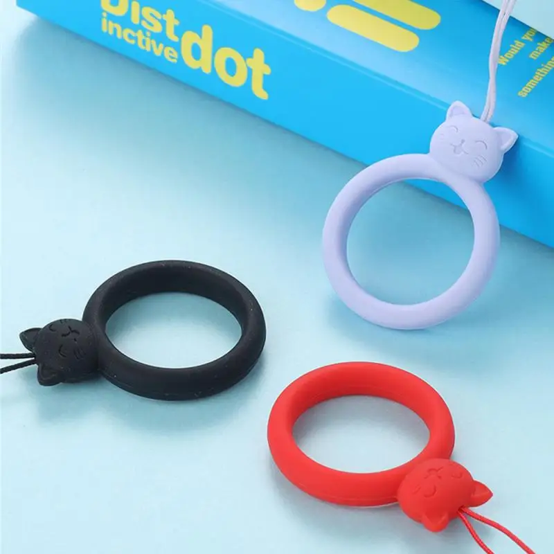 Anillo de silicona para teléfono móvil, accesorio suave y agradable para la piel, resistente a la suciedad, Gel de sílice