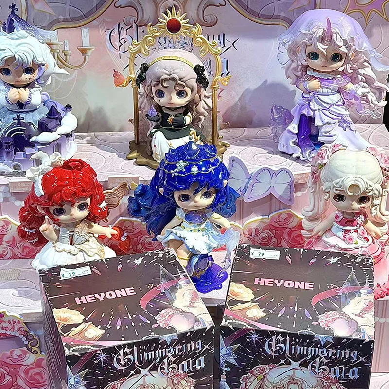 

HEYONE JOY Серия Glimmering Gala: Слепая коробка-сюрприз, коллекционная фигурка, милая аниме-фигурка, настольное украшение, подарок