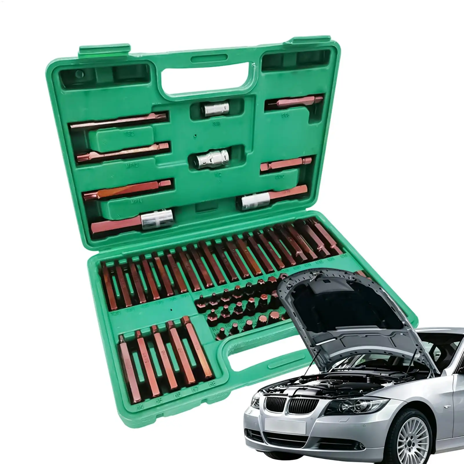 Torque Wrench Socket Set Car Disassembly Wrench Bits Tool Kit Ratcheting Torque Socket Set For Automotive Mechanics Technicians