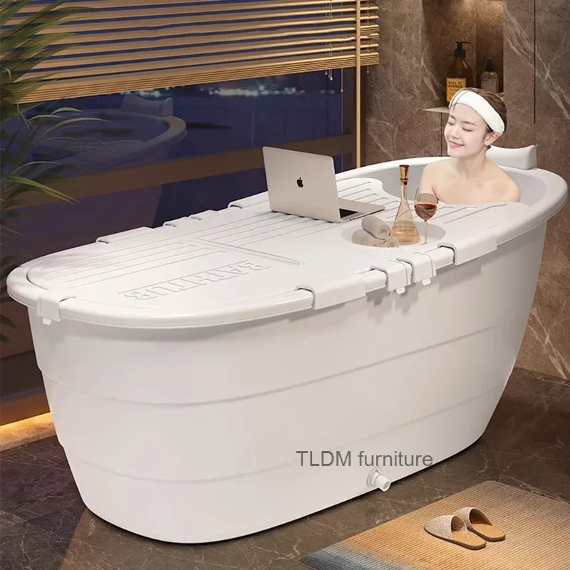 

Foldable adult bathroom bathtub plastic white sturdy bucket Foldable bathtub legs Baignoire Foldable adult furniture