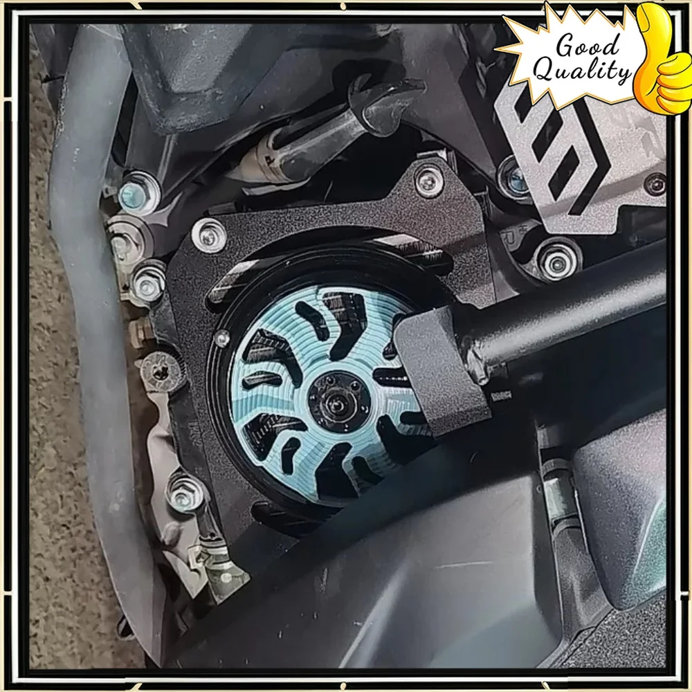 For Haojue motorcycle UHR150 UFR150 modified water tank net wind blade cover rotatable radiator fan cover accessories
