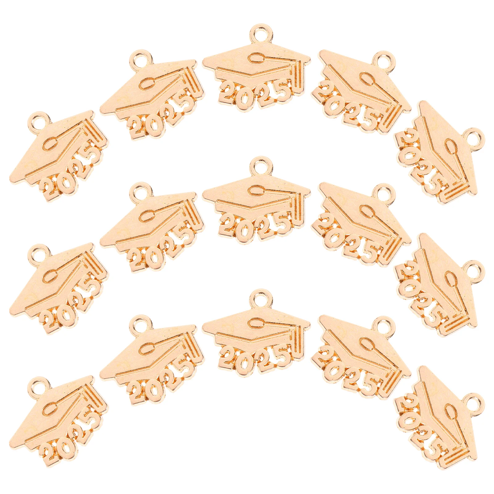 

100 Pcs Graduation Cap Pendant Alloy DIY Decorations Jewelry Crafts Bracelet Charms Necklace Keychains Projects Accessories