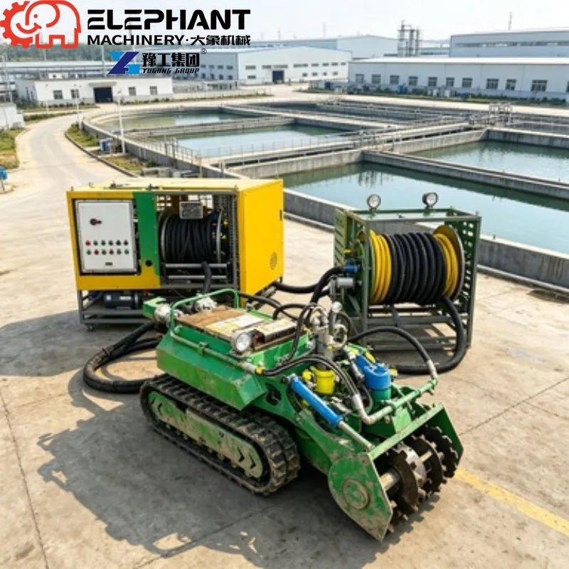 Dredging Robot Stainless Steel Underwater Desilting Machine For Corrosive Sewage Treatment Environment
