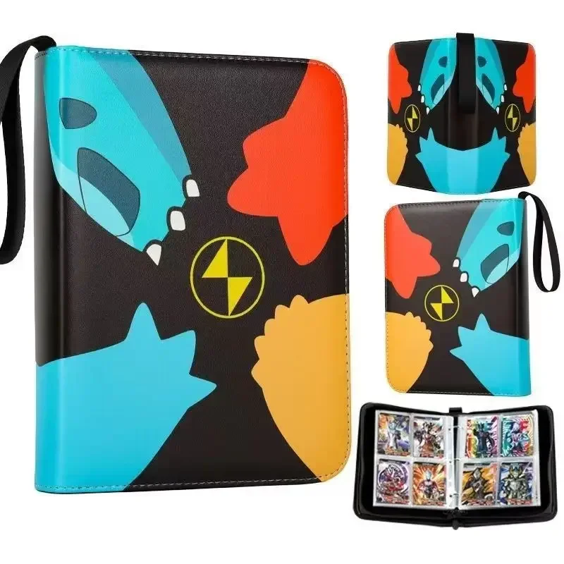 Binder Trading Card para Pokemon, Cartão Coleção Binder, Titular do livro personalizado com 50 mangas, 400 bolsos