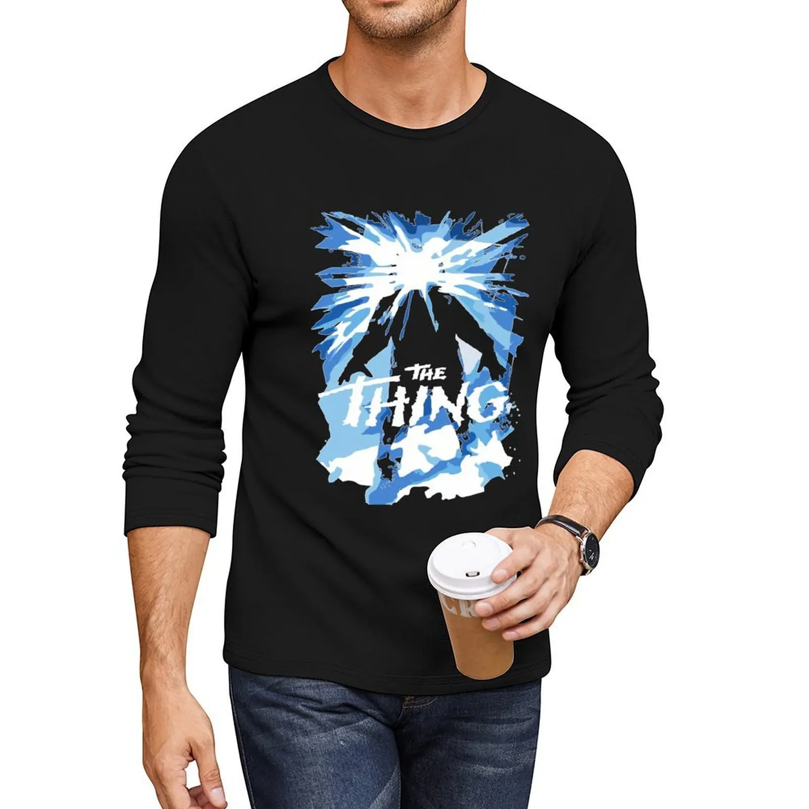 

The Thing Horror Movie T-Shirt Long T-Shirt graphic t shirt Blouse Tee shirt plain t-shirt black t-shirts for men