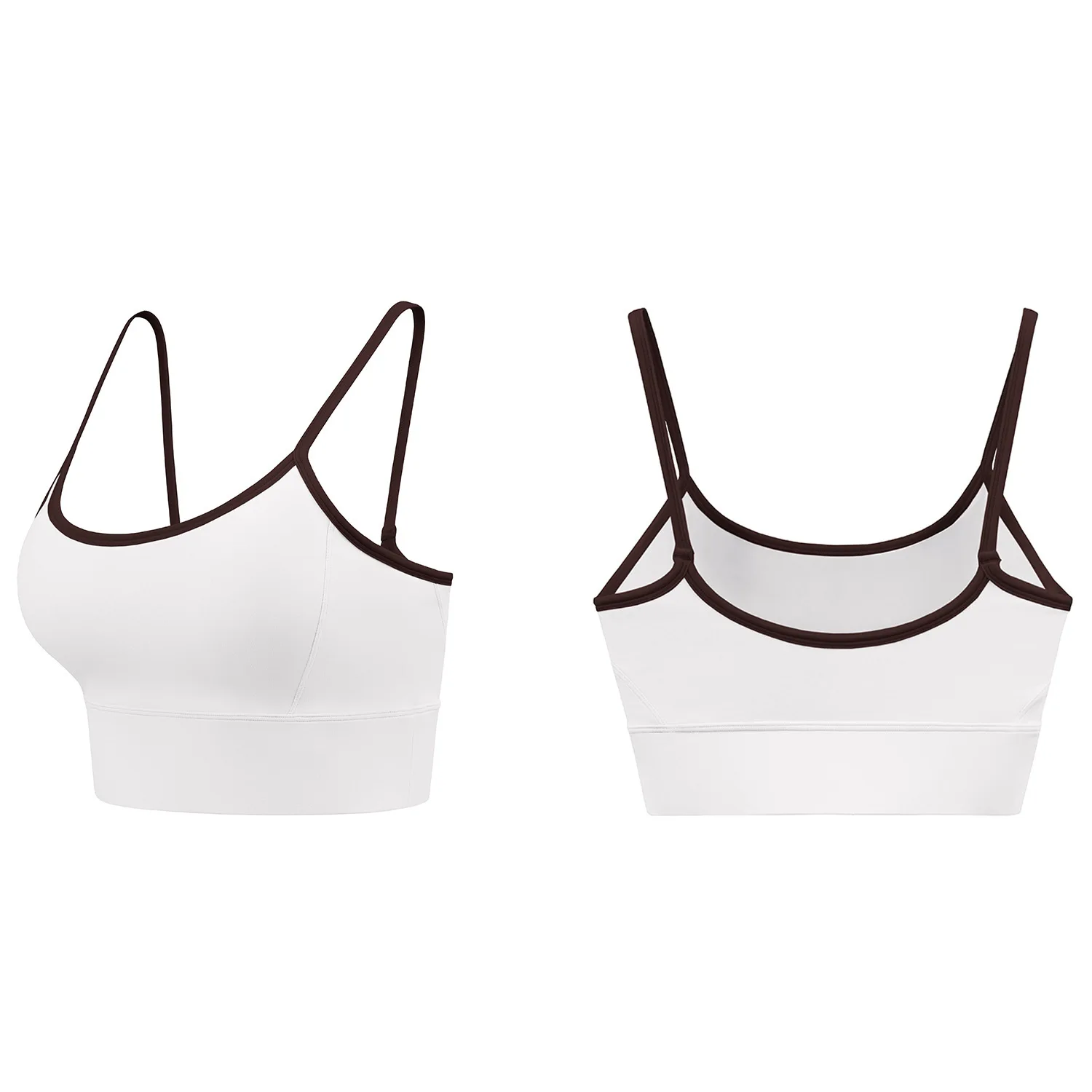 سترة رياضية نسائية من PMWRUN NULS شبابية ذات ألوان متعددة - حمالة صدر لليوجا مثيرة من الخلف، حمالة صدر مشدودة، ملابس داخلية للياقة البدنية