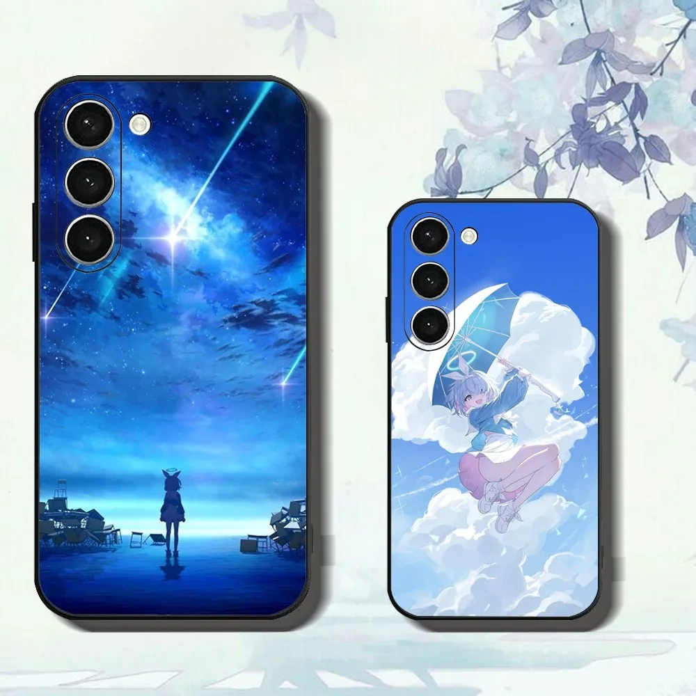 

Blue Archive Phone Case For Samsung Galaxy A52 A12 A51 S21 Edge S22ULTRA S23 S20LITE Plus Ultra Black Cover