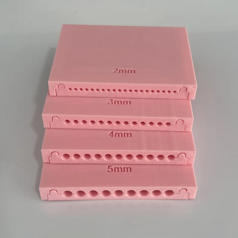 Polymer-Tonperlen-Rollenschablonen-Set, 2-5mm Ton-Gel-Kugel-Herstellungswerkzeug, DIY-Tonperlen-Extruder-Formplatte für Schmuckherstellung – Detail 3