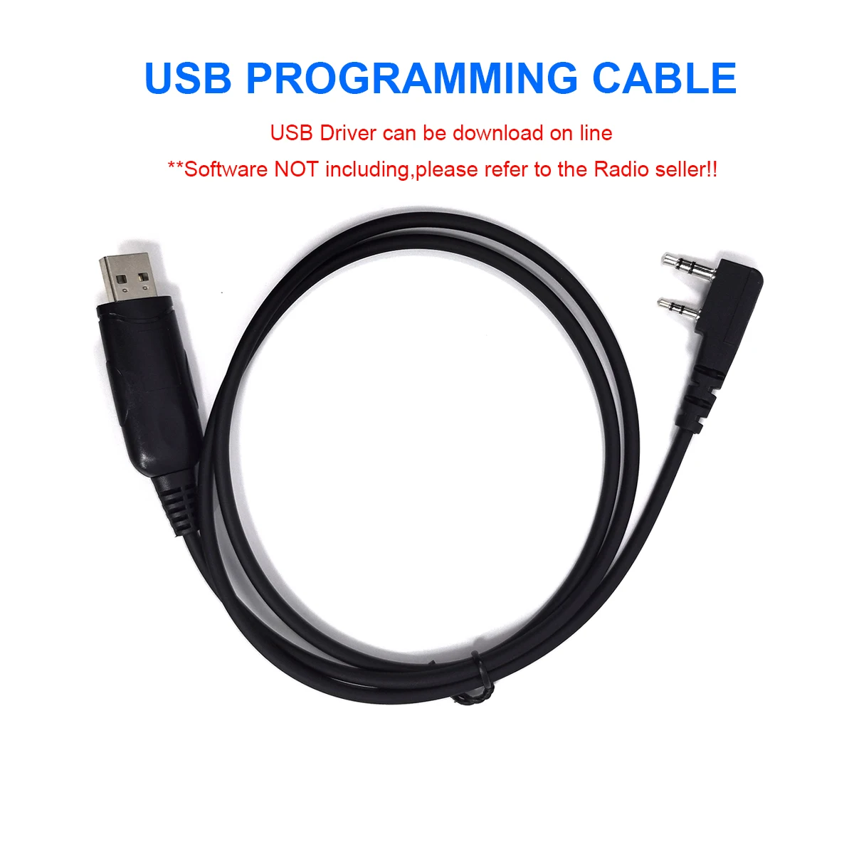 Kabel do programowania BAOFENG do UV-5R UV-82 UV-9R BF-888S BF-UVB2 Plus radio ręczne szybka, stała transmisja z wtyczką K1