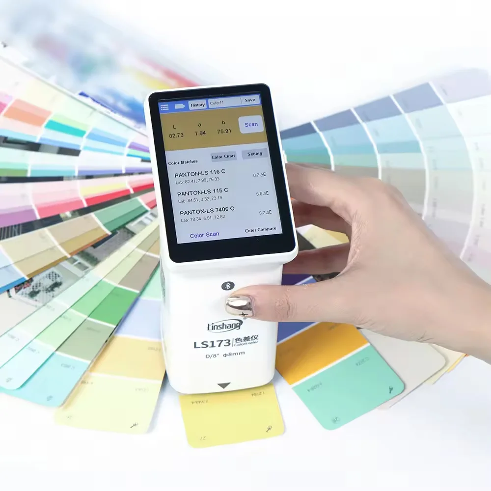 Newly upgraded LS173 Portable multifunctional colorimeter Smart Touch screen automotive paint Color Difference Anayzer