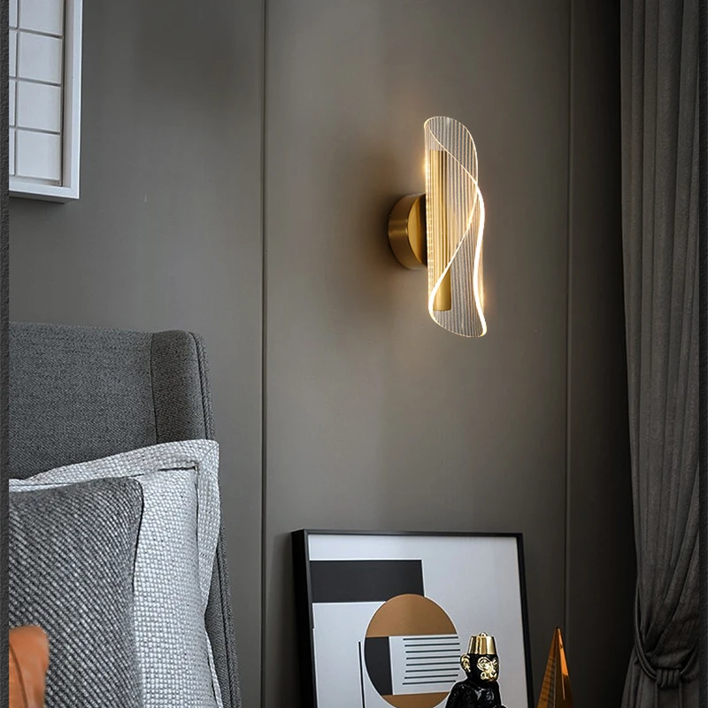 Nordic LED Wall Lamp Indoor Lighting For Home Bathroom Hotel Living Room Decoration Bedside Lamp Bed Luxurious Modern Light