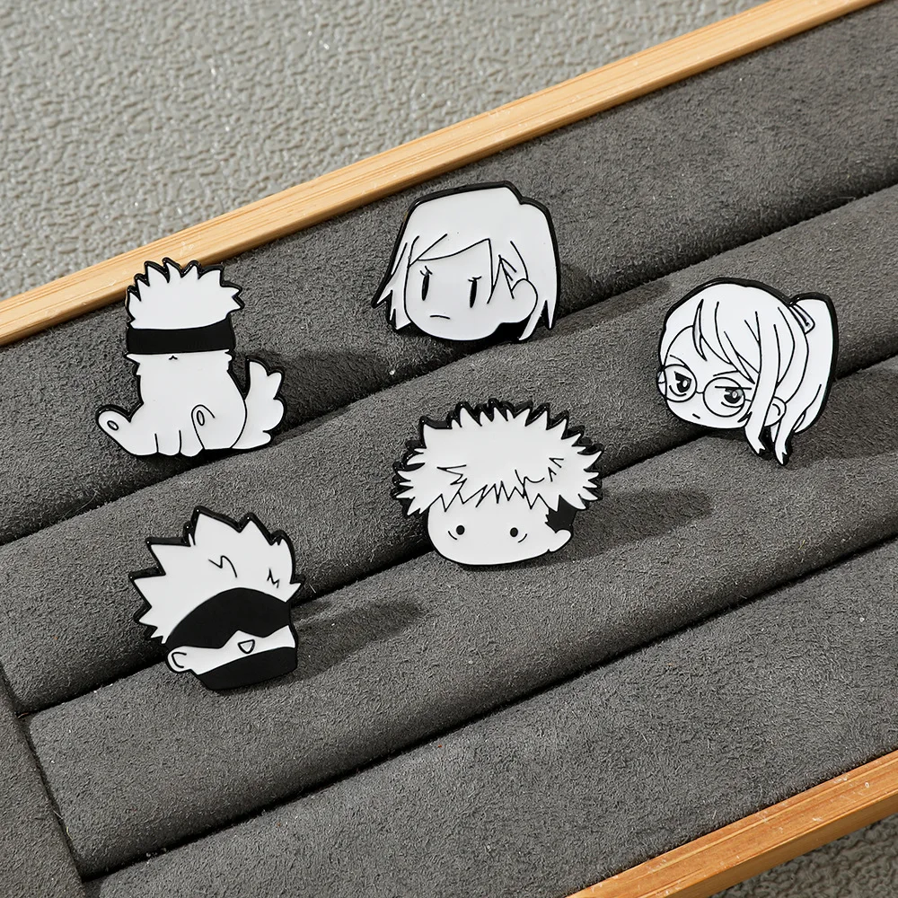 Anime Cartoon Gojo Satoru Enamel Brooch Pin Clothing Accessory Fashion Gift