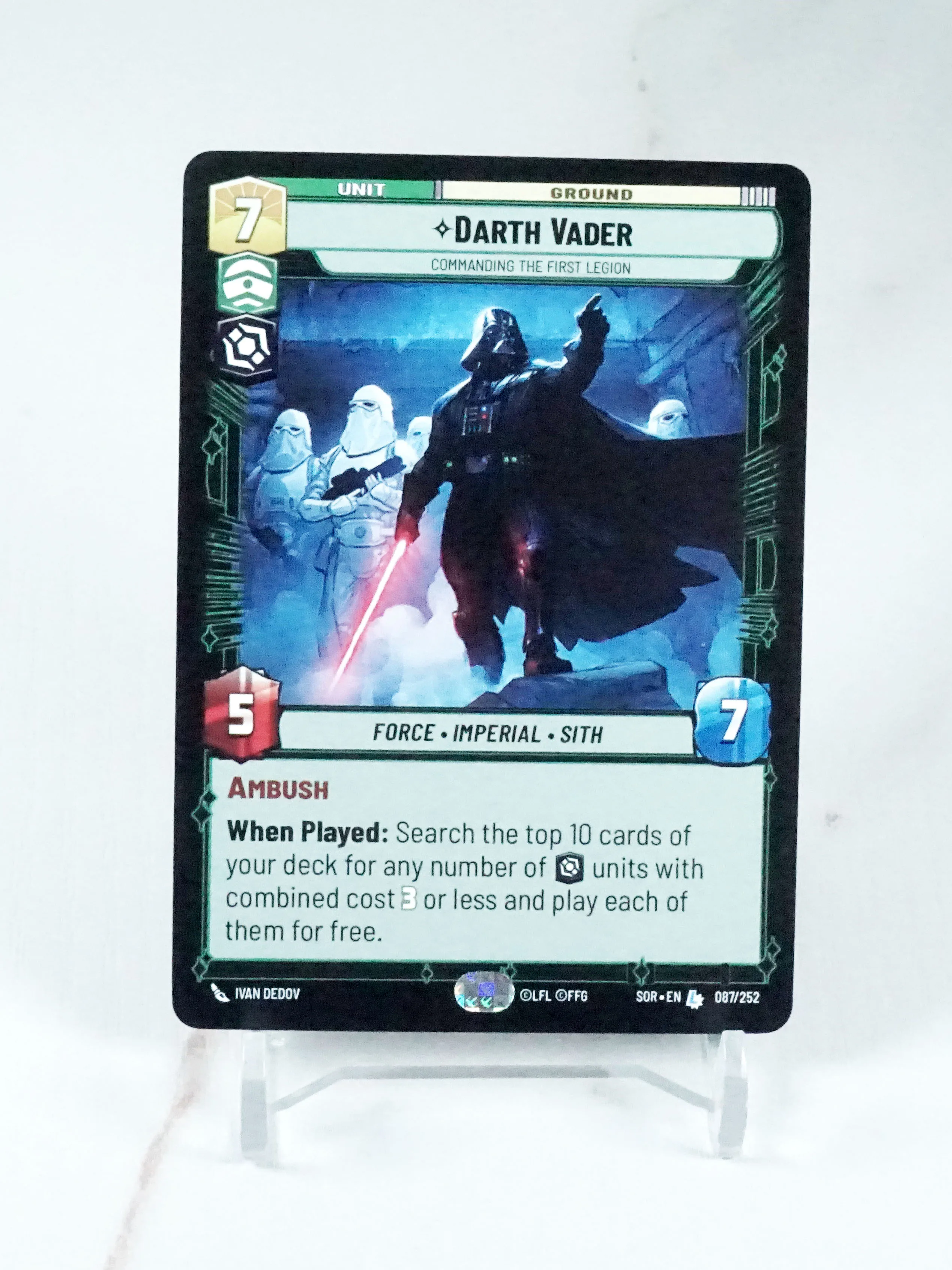 

SWUDB обычный магазин Proxy Card Spark of Rebellion (SOR) Коллекция коллекционных карточек Darth Vader, игрушки в подарок