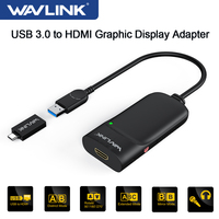 Wavlink USB 3.0 to HDMI-Compatible Video Graphics Adapter 2K External Video Card Adapter Extend/Mirror For Windows Mac M1 M2