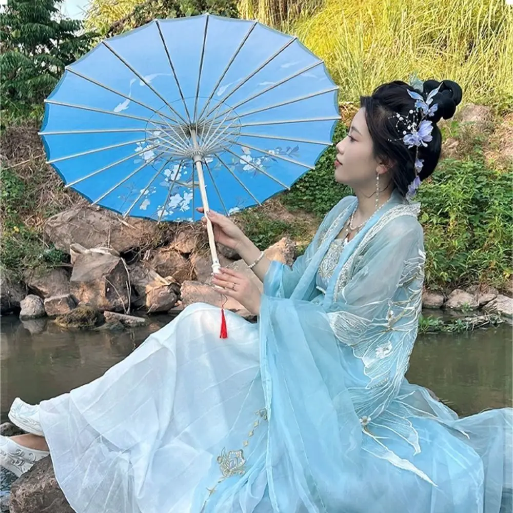 

Зонт из промасленной бумаги в китайском античном стиле, 56 см, 10 цветов, костюмы, зонтик для фотографий, декоративный зонт