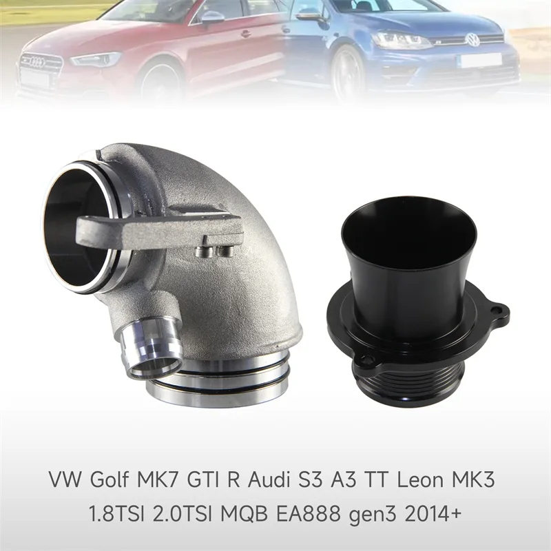 Pipa Siku Turbo Inlet & Knalpot Turbo Hapus untuk VW Golf R GTI MK Audi A3 S3 TT/TTS 8V SEAT Leon Skoda Octavia MQB MK3