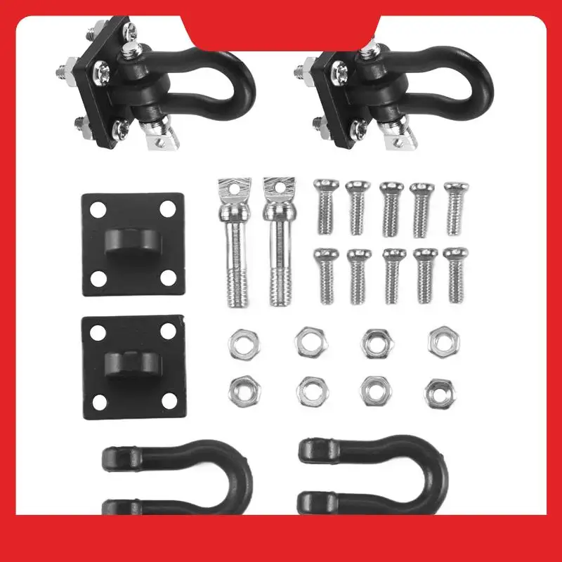 

Комплект из 4 буксировочных крюков-шакелей для прицепов, для радиоуправляемых моделей 1/10 RC Rock Crawler Axial SCX10 Traxxas TRX4 TAMIYA D110, радиоуправляемых машин и грузовиков