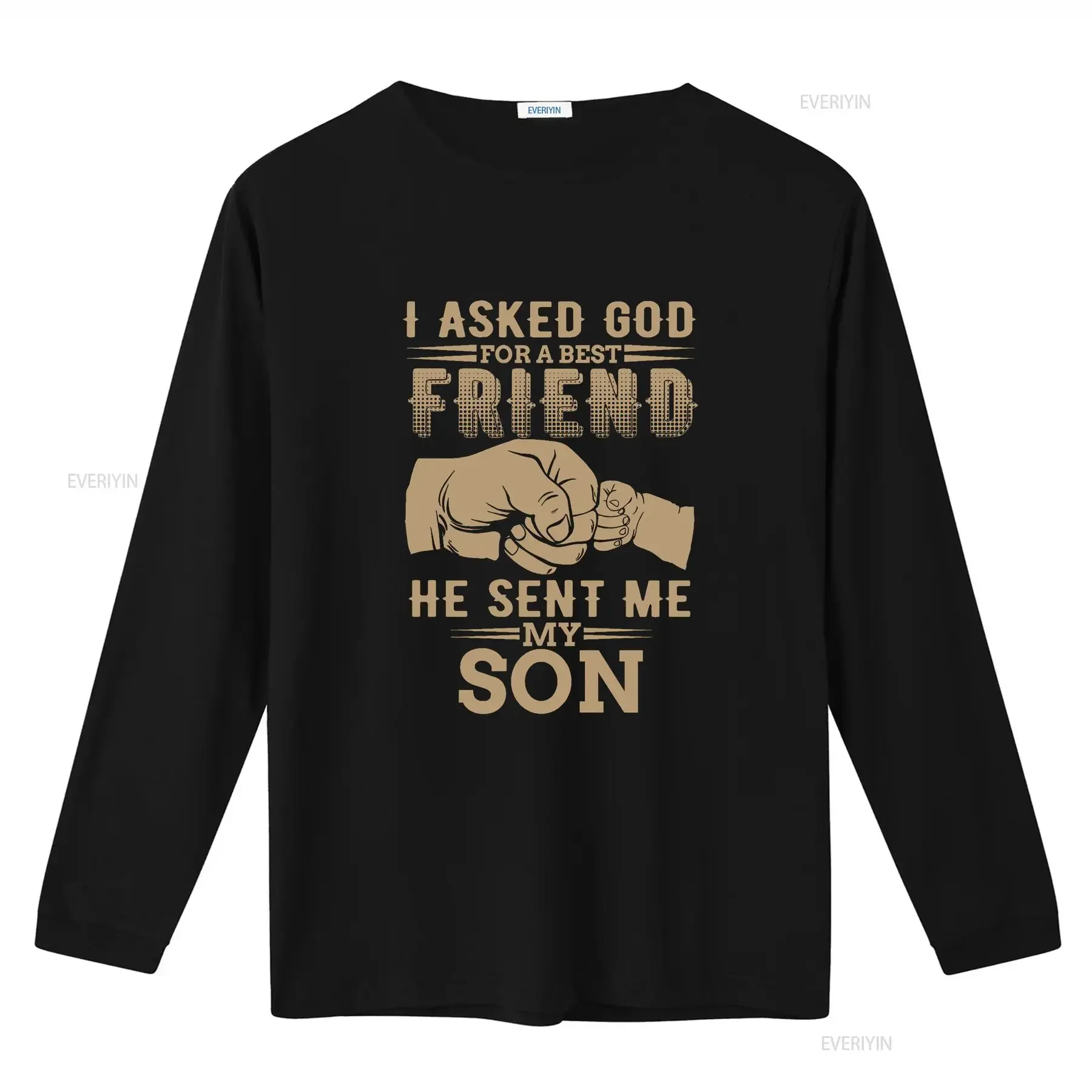 لقد طلبت الله من أفضل صديق أرسلني ابنتي الآباء يوم تي شيرت الأسرة خمر غسلها امتدت أنيق الشارع الشهير أوم